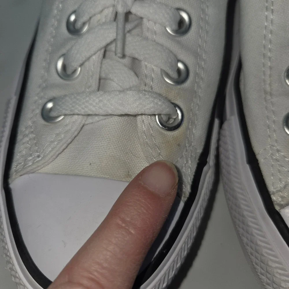 Converse Chuck Taylor‎ All Star Low Canvas Shoes White Rainbow Stripe Women 8.5 - Picture 3 of 12